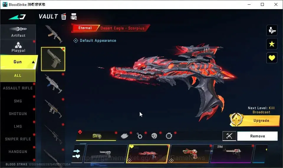Blood Strike Accounts ASIA|ETERNAL Desert Eagle-Scorpius|ULTRA Melee Kuk image 7