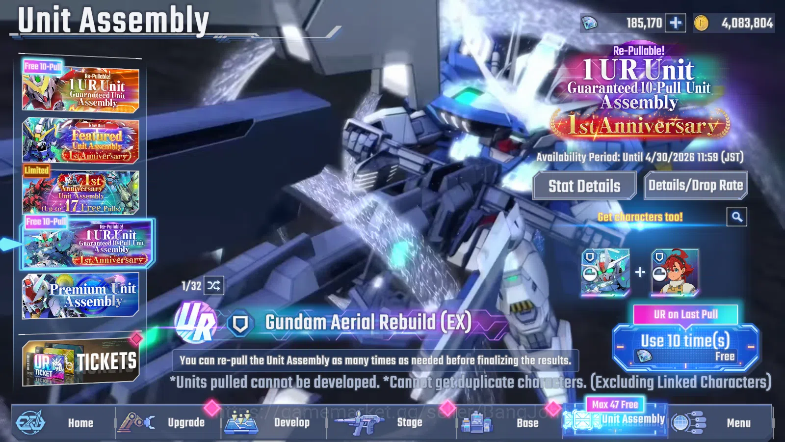 SD Gundam G Generation ETERNAL Accounts Global Rank 34 | Freedom Gundam,Sazabi,Gundam Ez8, image 7
