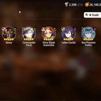 Epic Seven Accounts Mid-Tier Global UnVerif|NewEra|6 ML(NOTOS,SP Politis,Fallen Cecilia, Etc)+Mei Lin,Fumyr,Celine,AS Flan