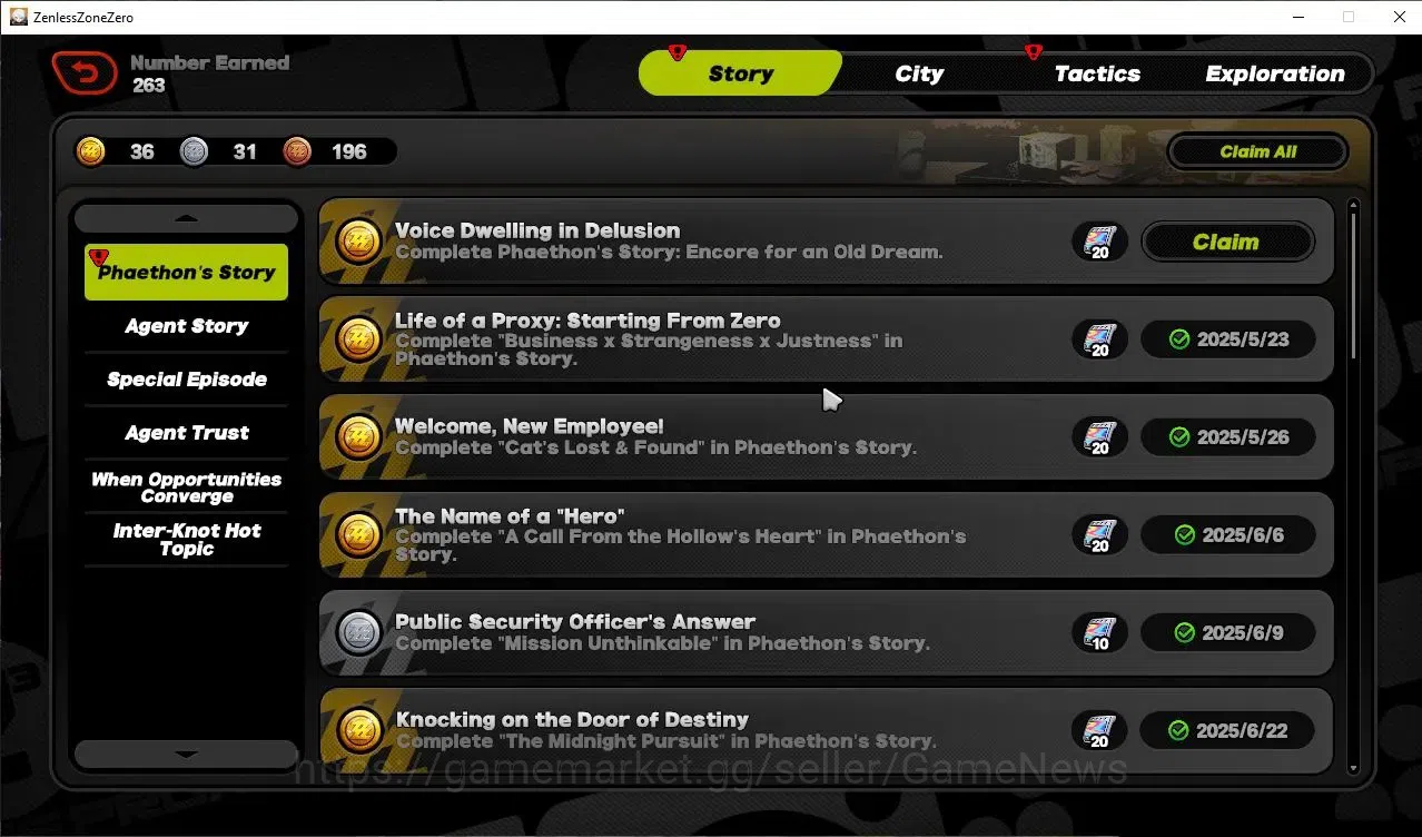 Zenless Zone Zero Accounts ASIA|IK 55|80 EMT|5 Limited,YSG Premium Team[(Yixu image 19