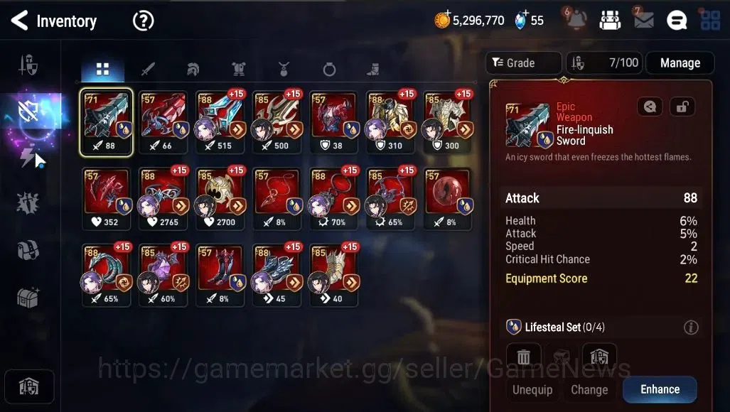 Epic Seven Accounts GLOBAL Unverif|New Era|2 ML (Rhinna&Luciella,F Lid image 15