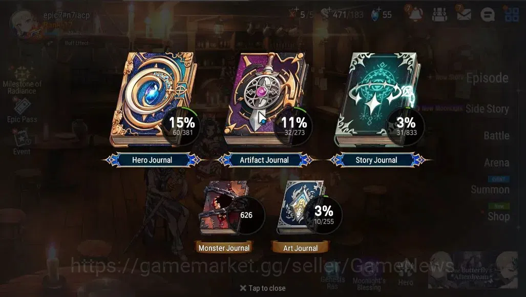 Epic Seven Accounts GLOBAL Unverif|New Era|2 ML (Rhinna&Luciella,F Lid image 3