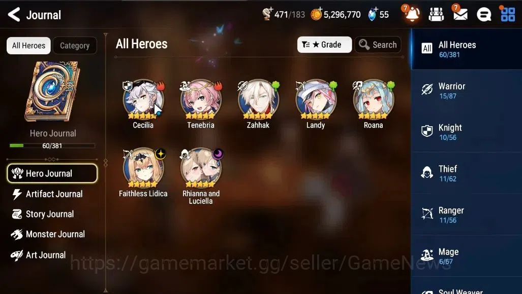 Epic Seven Accounts GLOBAL Unverif|New Era|2 ML (Rhinna&Luciella,F Lid image 5
