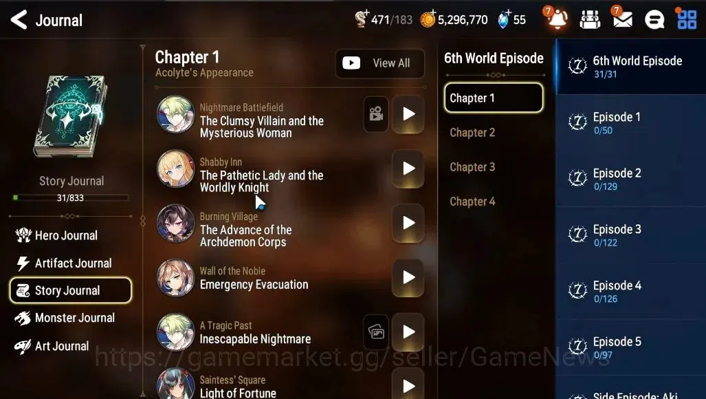 Epic Seven Accounts GLOBAL Unverif|New Era|2 ML (Rhinna&Luciella,F Lid image 7