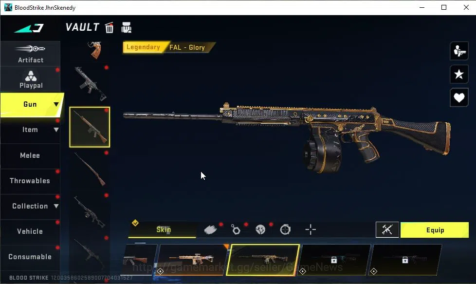 Blood Strike Accounts ASIA|ETERNAL M82-Pumpknight Lv2|ULTRA FAL-Warrior| image 17