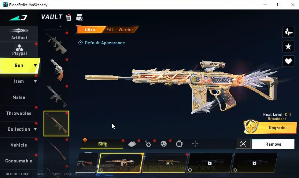 Blood Strike Accounts ASIA|ETERNAL M82-Pumpknight Lv2|ULTRA FAL-Warrior| image 6