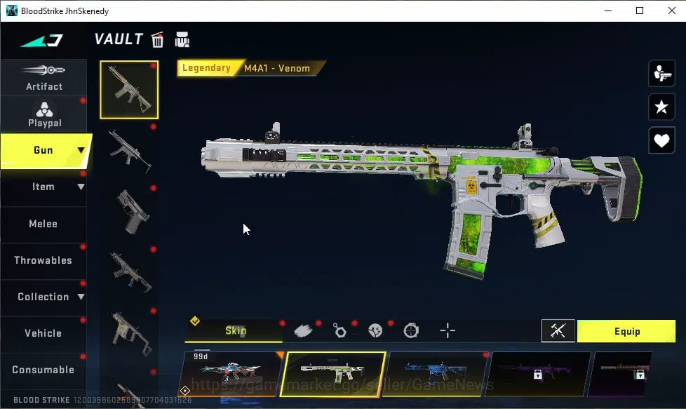 Blood Strike Accounts ASIA|ETERNAL M82-Pumpknight Lv2|ULTRA FAL-Warrior| image 9