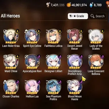 Epic Seven Accounts High-End GLOBAL UnVerif|NewEra|14 ML(LOTSCales,DP Aria,LC Belona,etc)+PByblis,AUBE,Ab