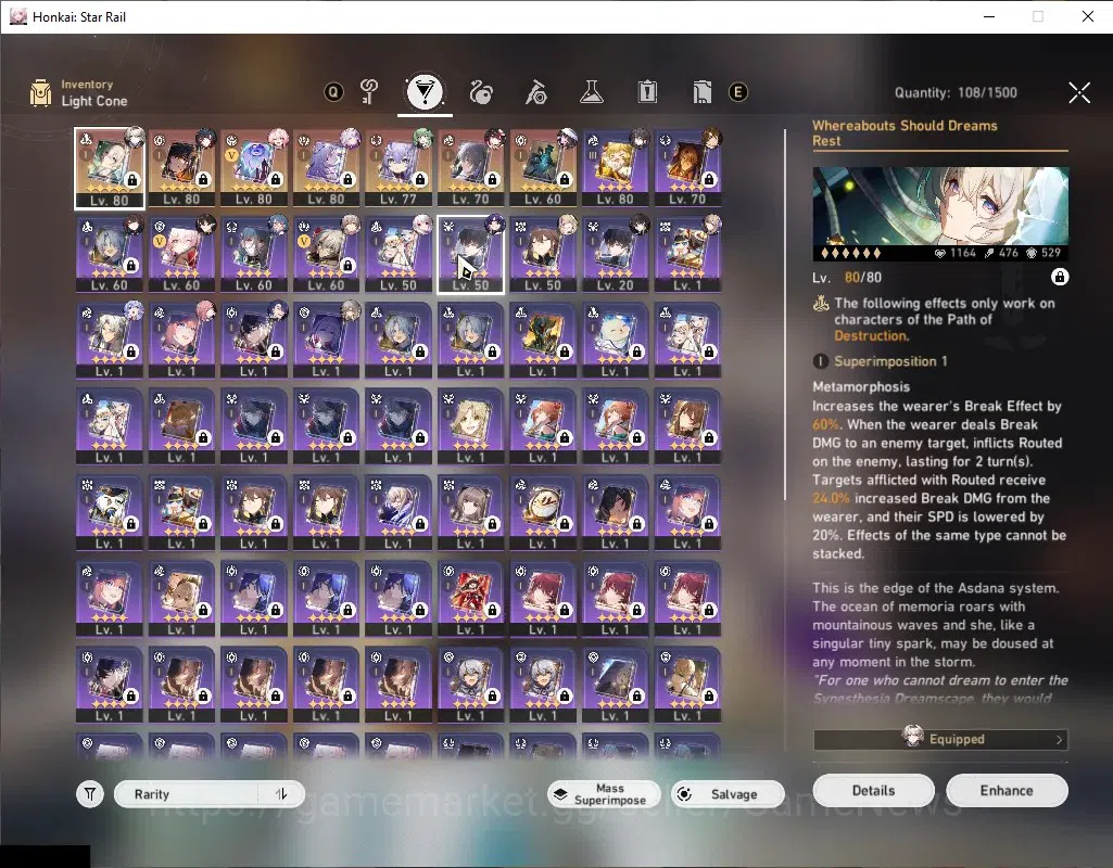 Honkai Star Rail Accounts Others Asia|TL 66|5,9K SJ|14 Limited|(Mortenax Blade,Firefly,Castorice)+Sign,Sparkle 7