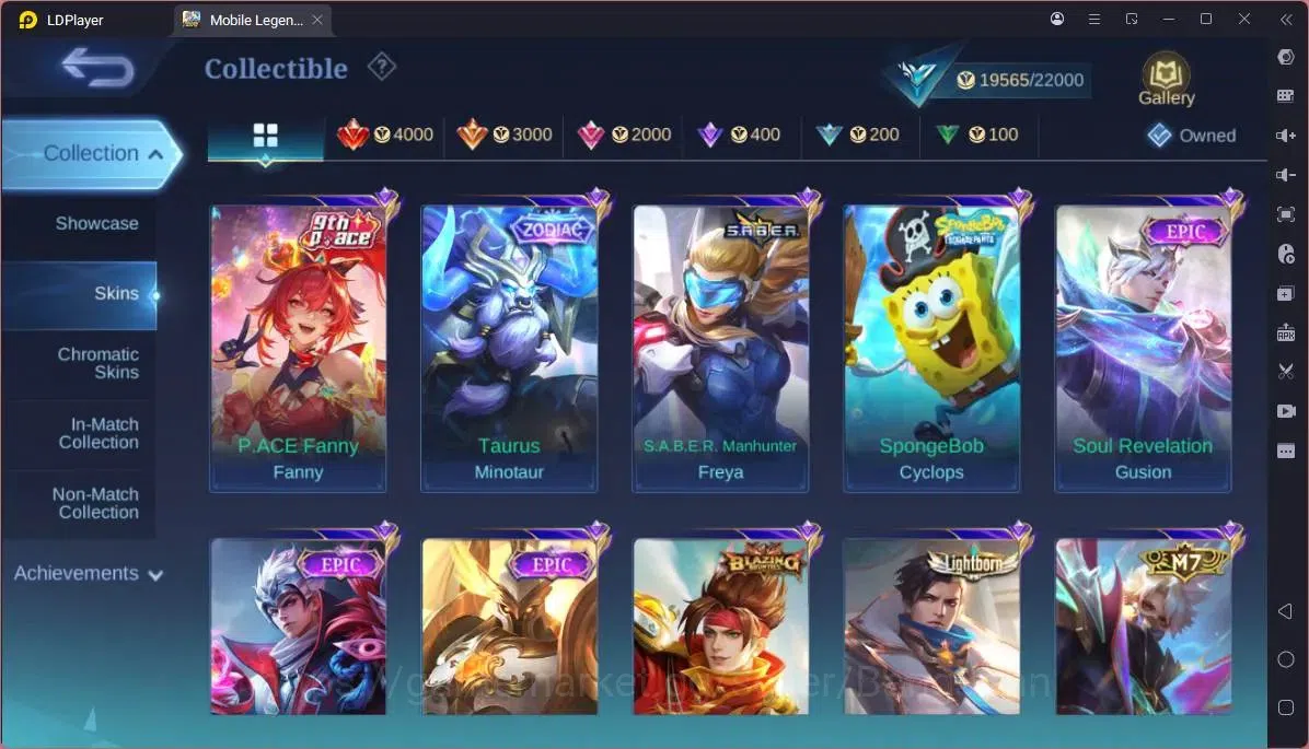 Mobile Legends: Bang Bang Accounts GLOBAL Hero 55 Skin 72|Prime Granger|Lightborn Gra image 3