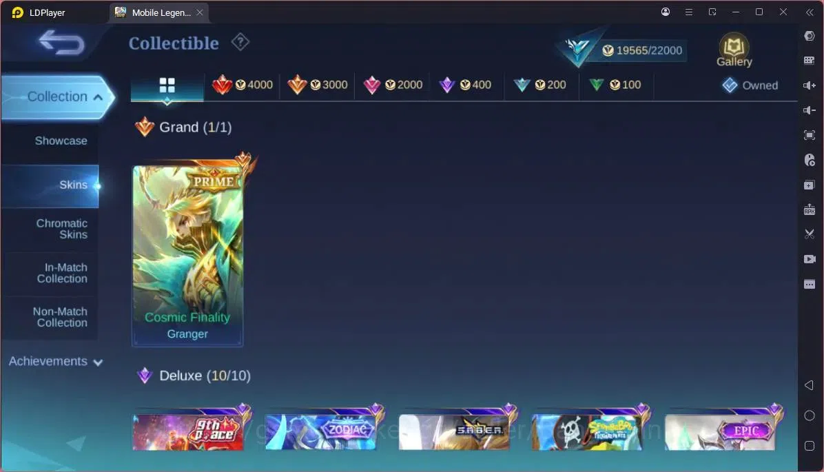 Mobile Legends: Bang Bang Accounts GLOBAL Hero 55 Skin 72|Prime Granger|Lightborn Gra image 4