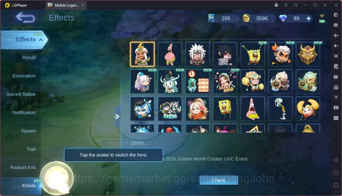 Mobile Legends: Bang Bang Accounts GLOBAL Hero 55 Skin 72|Prime Granger|Lightborn Gra image 5