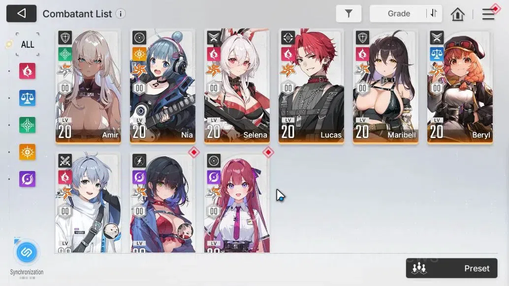 Chaos Zero Nightmare Accounts ASIA|Lv 54|528 Crys|10 SSR[(HeidemarieM3,HugoM1)+S image 5