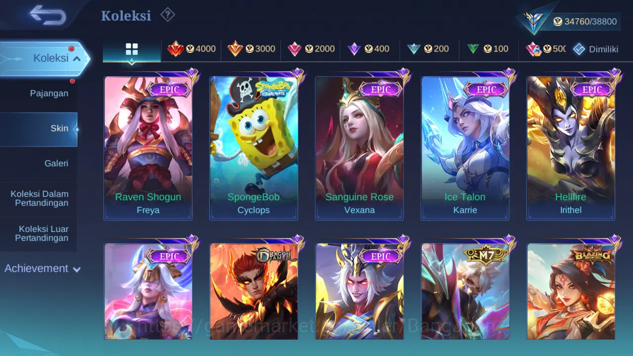 Mobile Legends: Bang Bang Accounts GLOBAL Hero 84 Skin 126 Luckybox Miya | Prime Beat image 3