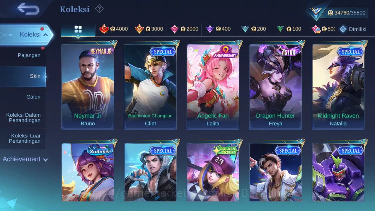 Mobile Legends: Bang Bang Accounts GLOBAL Hero 84 Skin 126 Luckybox Miya | Prime Beat image 5