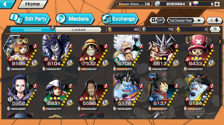 One Piece Bounty Rush Accounts Global | 4EX | 2MAX | Borsalino, St.Jay Saturn, Si image 12