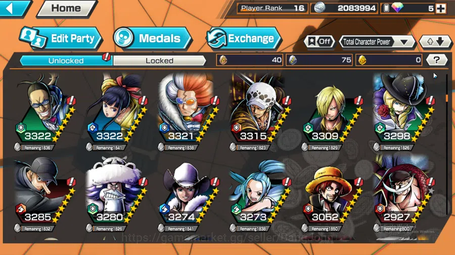 One Piece Bounty Rush Accounts Global | 4EX | 2MAX | Borsalino, St.Jay Saturn, Si image 13