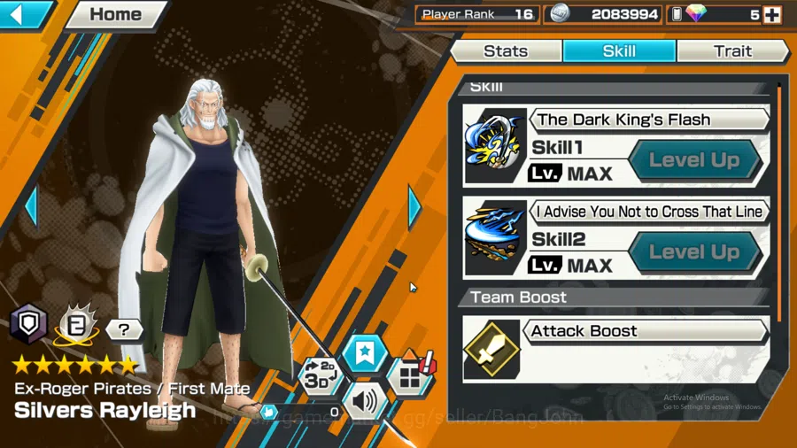 One Piece Bounty Rush Accounts Global | 4EX | 2MAX | Borsalino, St.Jay Saturn, Si image 5