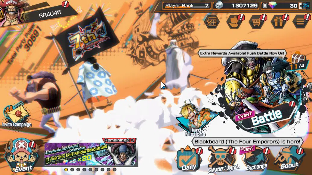 Global|4 EX | T5E St.Jaygarcia,KING Gol D.Roger,Raid O Roronoa Zoro,Blackbeard Kuzan|GF 800+|Rank 7|LogBandai|CheckSS(OPBR1920) One Piece Bounty Rush Accounts Starter Global|4 EX | T5E St.Jaygarcia,KING Gol D.Roger,Raid O Roronoa Zoro,Blackbeard