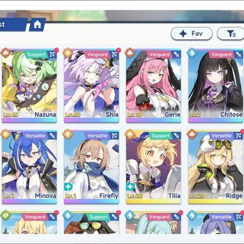 Stella Sora Accounts Global|Lv 43|6630 Gold Disc|9 SSR 3 Limited|Firstlight Noya T2,Shia T1,Chitose,Firefly|Nazuna T3|12 SSR