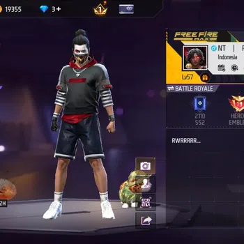 Free Fire Accounts Indonesia|Evo:UMP-Booyah Day 2021|M1887-Mamba Gnaw|Tinju-Drachen|BunnyBackpackLv.3&BunnyMastermind