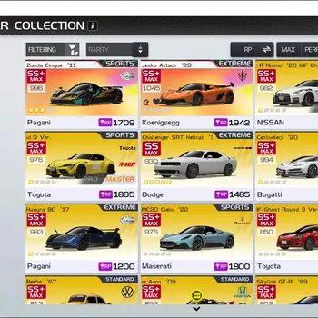 Racing Master Accounts SEA|Lv 41|76K DM| 2 PL Car(Zonda Cinque,Jesko Attack) +2 MF Ghost (GT-R Nismo,GR Supra) +61 Other