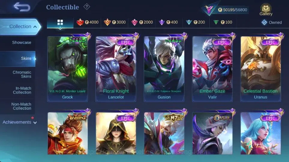 Mobile Legends: Bang Bang Accounts Global|Hero 123|Skin 214|Renowned|PRIME Beatrix,Lu image 9