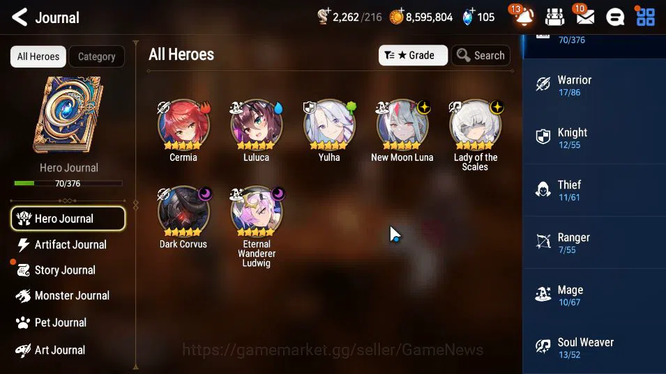Epic Seven Accounts GLOBAL Unverif|4 ML(LOTScales,NM Luna,EW Ludwig,Da image 16