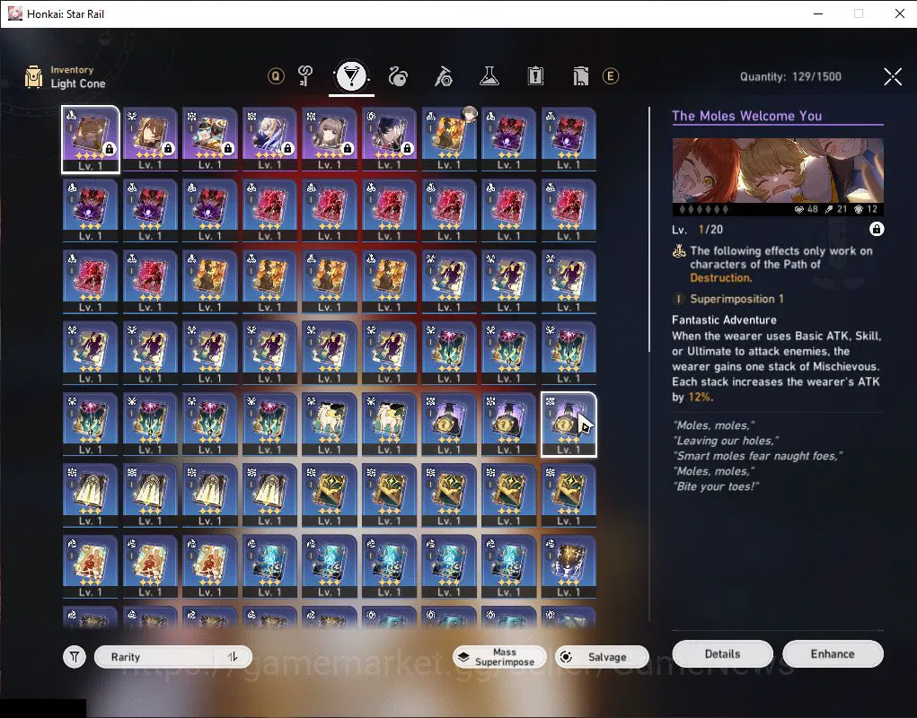 Honkai Star Rail Accounts ASIA|TL 4|Selector B5 ON+2 Golden Companion Spirit image 8