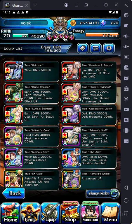 Grand Summoners Accounts [GLOBAL] Rank 70 | 25 Ascend | Paladin Roy | Summe image 2