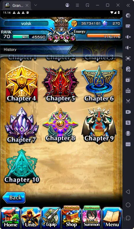 Grand Summoners Accounts [GLOBAL] Rank 70 | 25 Ascend | Paladin Roy | Summe image 5