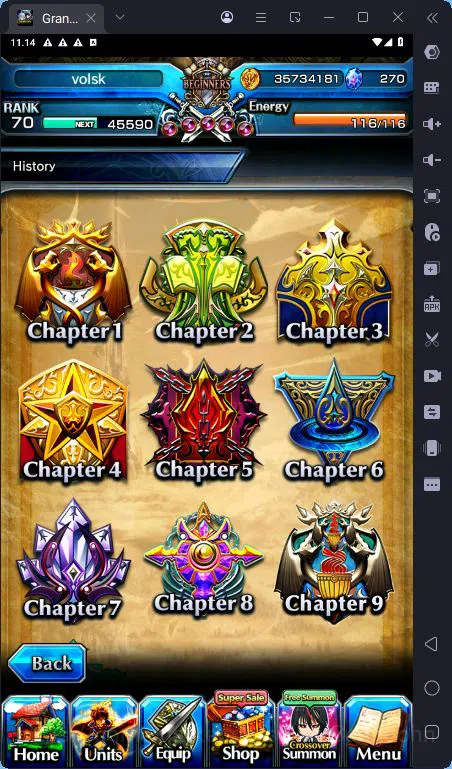 Grand Summoners Accounts [GLOBAL] Rank 70 | 25 Ascend | Paladin Roy | Summe image 6