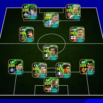 eFootball Accounts High-End Max power 3262 Ruud Gullit x hazzard x Vigo x Pirlo x varene x 7 manager booster