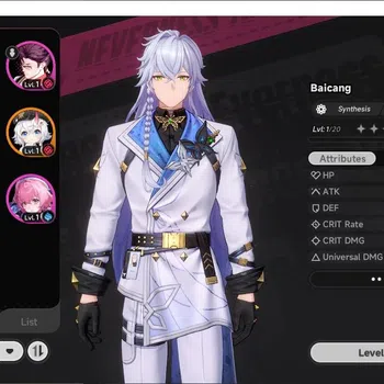Neverness to Everness Accounts Global EU|HL 13|TL 7| 4 SSR Baicang, Sakiri, Daffo image 1