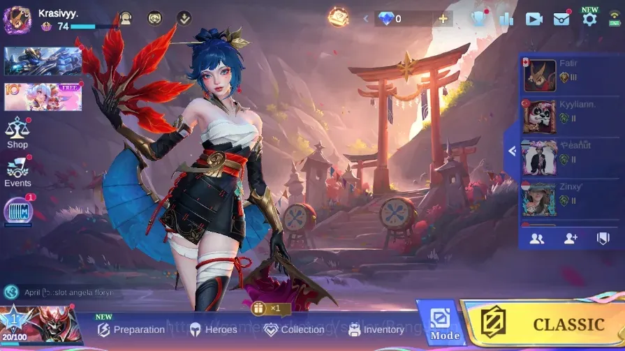 Mobile Legends: Bang Bang Accounts Collector Global|Skin360|Exalted|LegendFranco,PrimeClaude+YuZhong+Beatrix,STAR 1