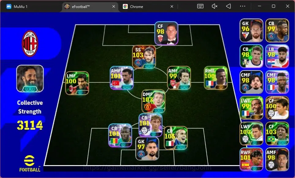eFootball Accounts Mobile|PW 3114|Bigtime Kvaratskhella|Epic Cannavar image 1