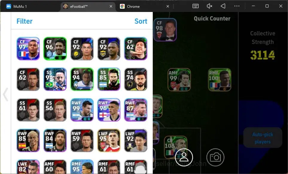 eFootball Accounts Mobile|PW 3114|Bigtime Kvaratskhella|Epic Cannavar image 2