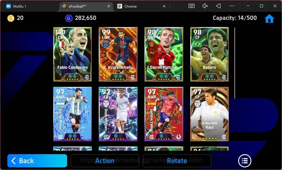 eFootball Accounts Mobile|PW 3114|Bigtime Kvaratskhella|Epic Cannavar image 3