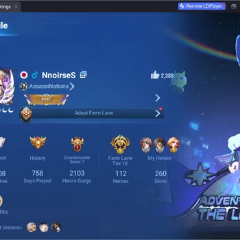 Honor of Kings Accounts Others Global|112H 260S|1 Flawless|1 Mythic|1 Precious Bleach|1 Blessed|LNY Daji|1 SaintSeiya|11