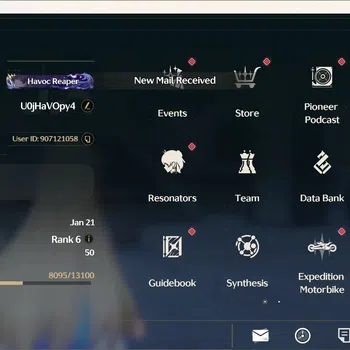 Wuthering Waves Accounts Others SEA|UL 50|Rank 6|4 Char Limited [Cartethyia Rc3]+Sign,Ciaccona,Shorekeeper,Rebecca| Mc