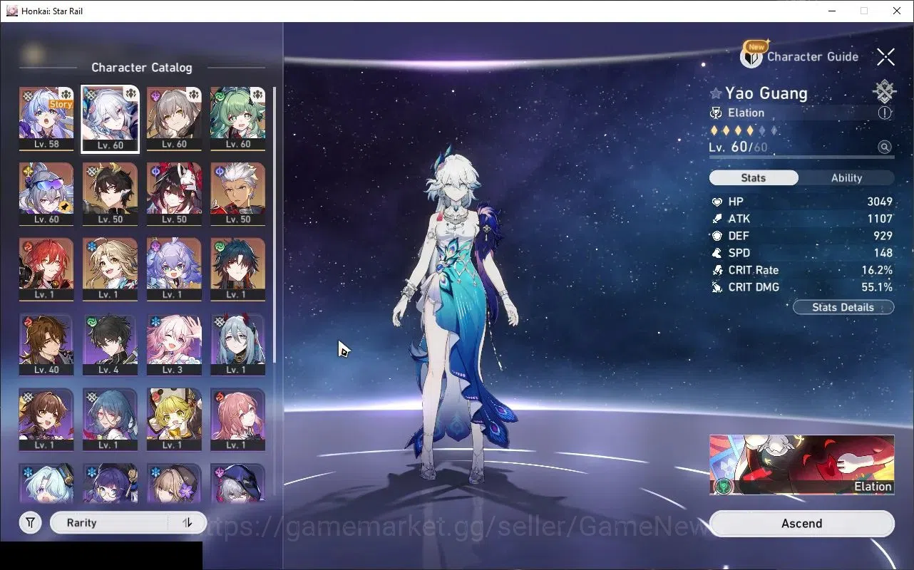 Honkai Star Rail Accounts Asia|TL 44|7 Limited|1 PremTeam|(SW LV999)+Sign,Ya image 4