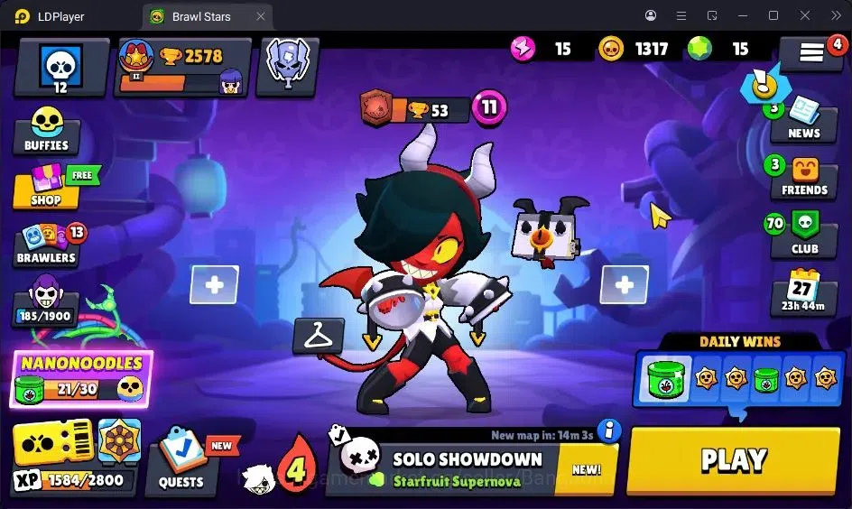 Brawl Stars Accounts Trophy 2578|29 Brawlers|6 Barawler Lv.11(Nita,EMZ,Edgar,ETC)|1 Legend(Nita),3 Mythic,7 Epic,3S Rare 1