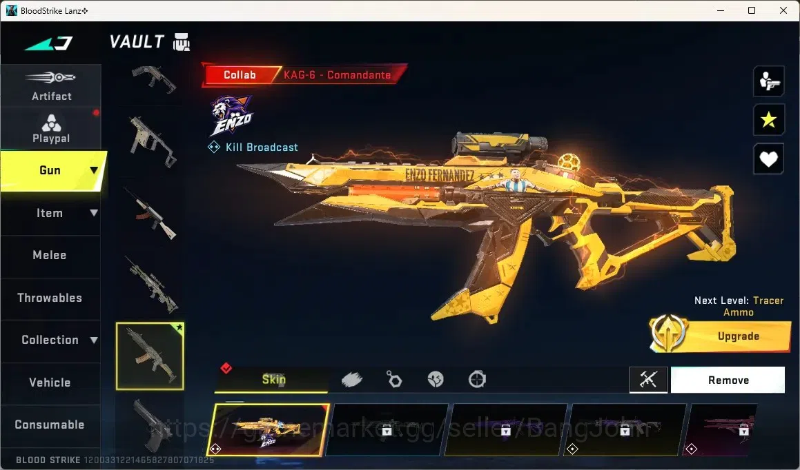 Blood Strike Accounts Rare Skin ASIA | EVO Enzo: P90 - Maestro|Enzo: KAG-6 - Comandante |Epic Parachute - Victory Ball 2