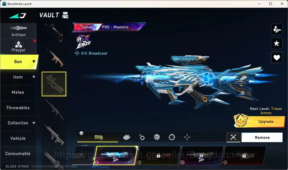 Blood Strike Accounts Rare Skin ASIA | EVO Enzo: P90 - Maestro|Enzo: KAG-6 - Comandante |Epic Parachute - Victory Ball 3