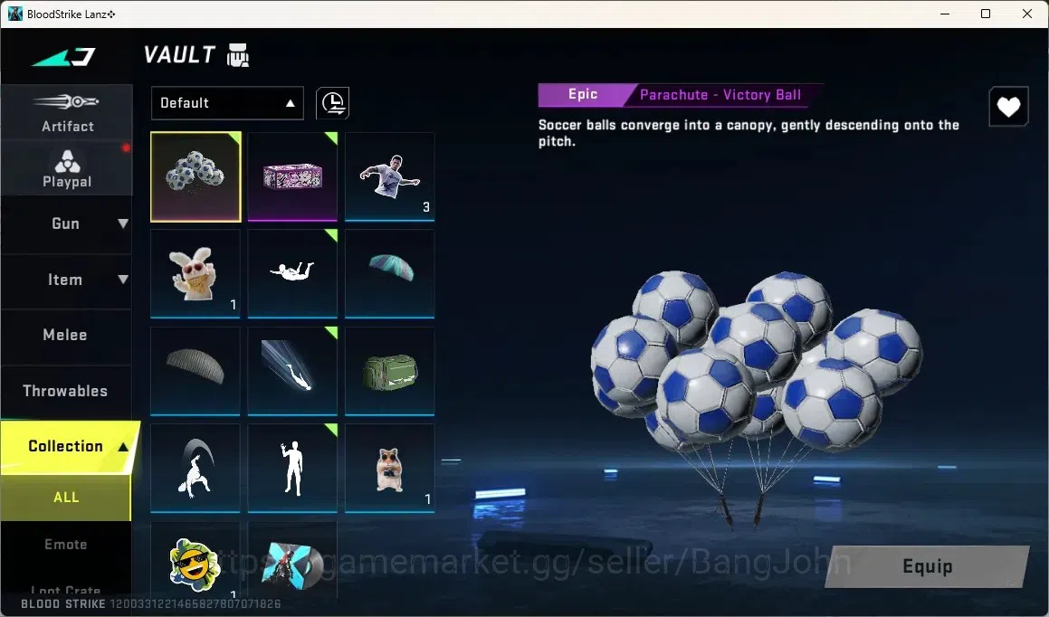Blood Strike Accounts Rare Skin ASIA | EVO Enzo: P90 - Maestro|Enzo: KAG-6 - Comandante |Epic Parachute - Victory Ball 4