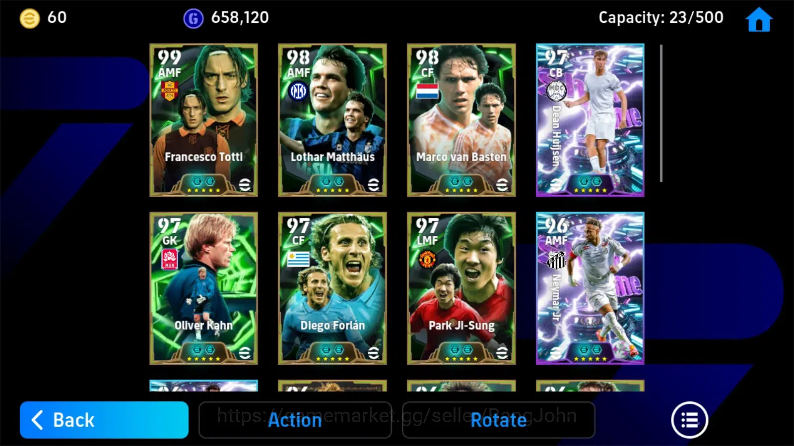 eFootball Accounts Android|PW 3176|Epic Totti,Matthäus,Van Basten,Kah image 3