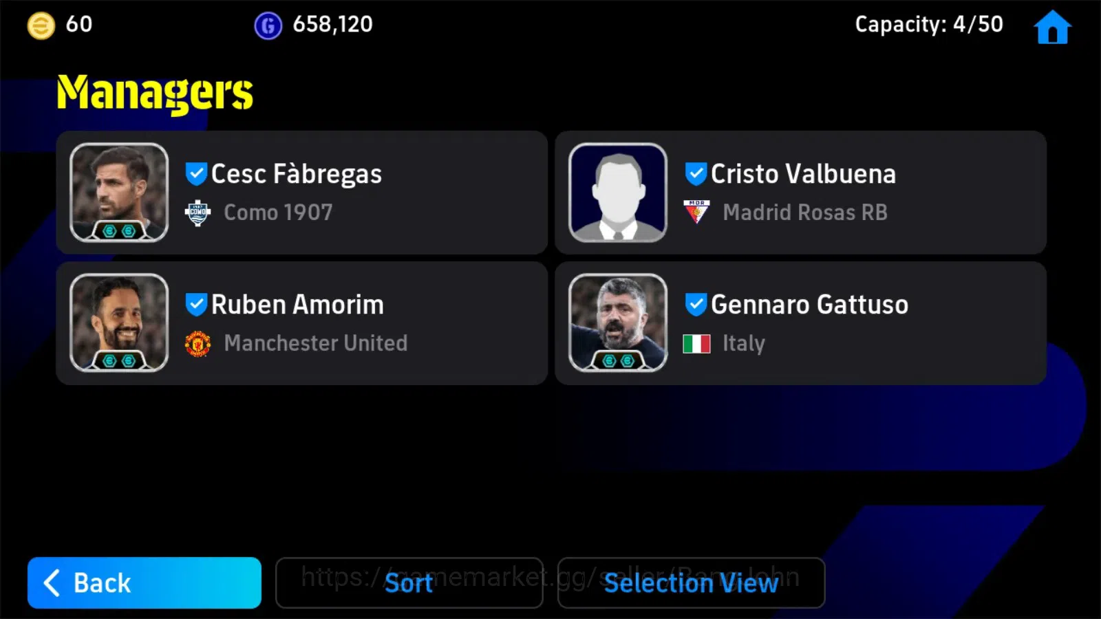 eFootball Accounts Android|PW 3176|Epic Totti,Matthäus,Van Basten,Kah image 4