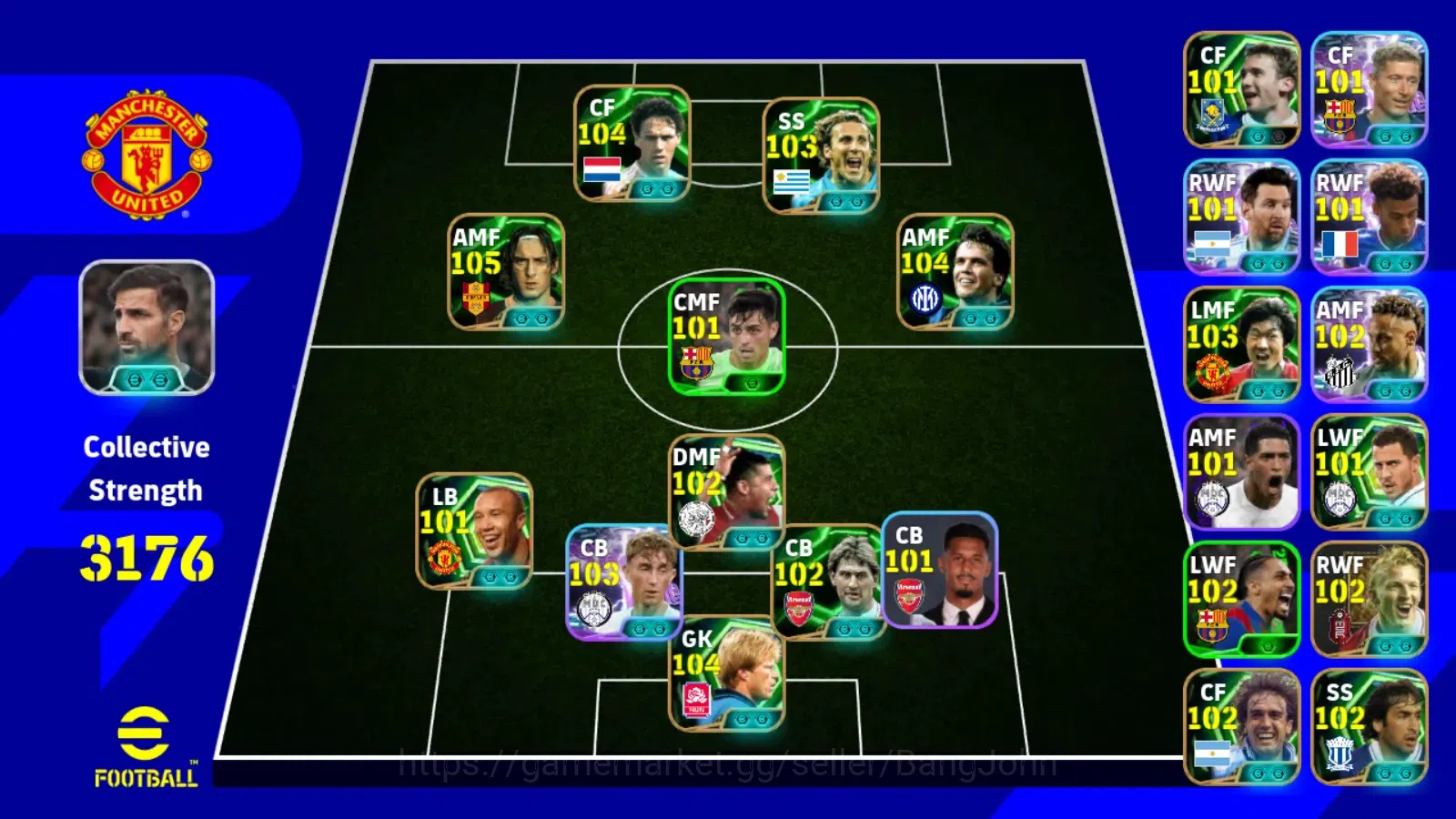 eFootball Accounts Android|PW 3176|Epic Totti,Matthäus,Van Basten,Kah image 6