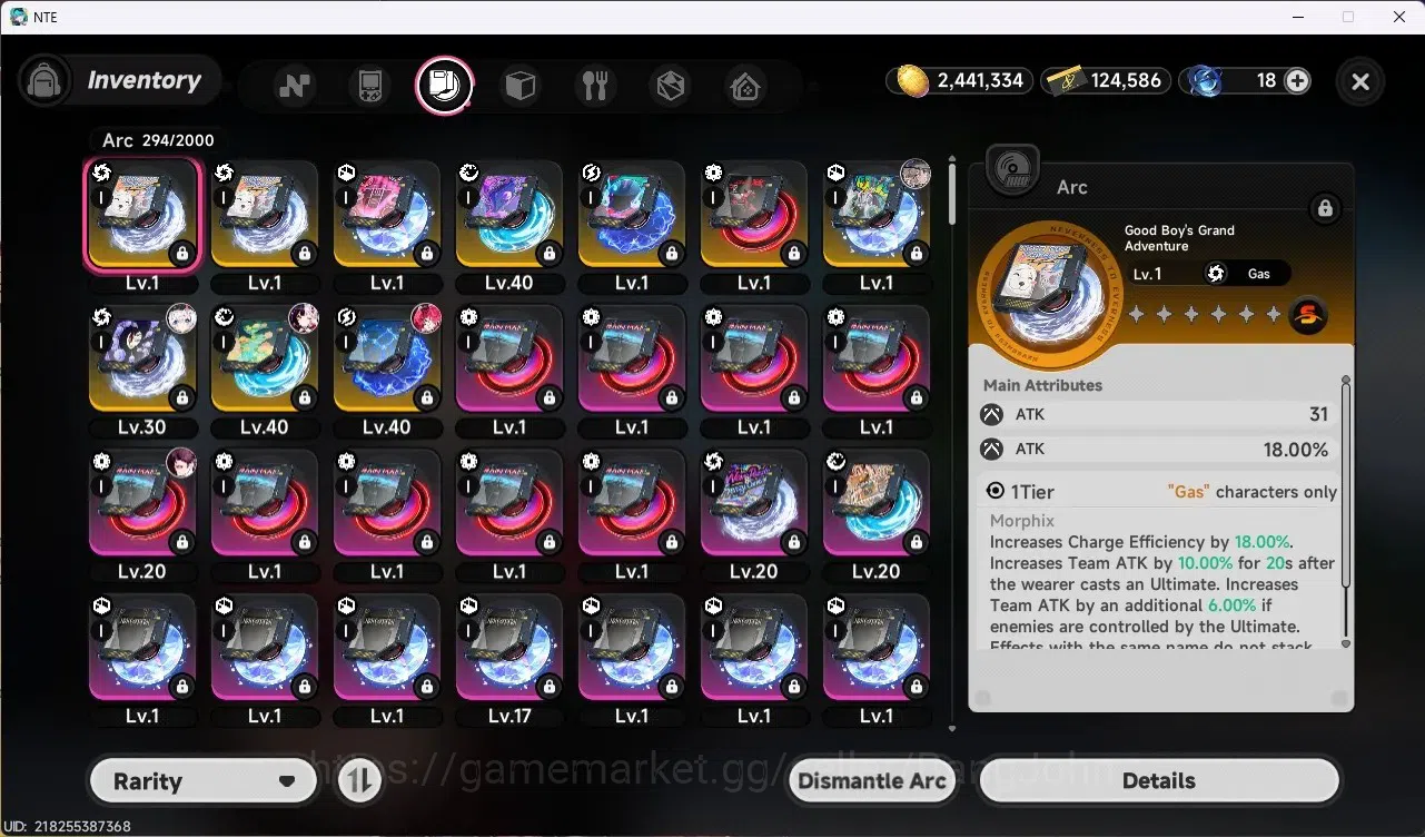 Neverness to Everness Accounts EU | Lv 26 |4 S-Class (Lacrimosa A2+Gilded Outfit+ image 12