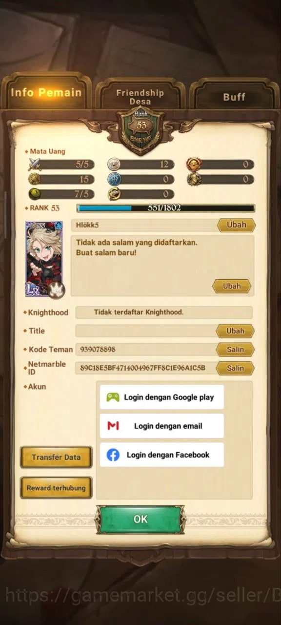 The Seven Deadly Sins: Grand Cross Accounts GLOBAL|1.08M CC|1LR Roxy|UR Salos,Despair Mael,Fre image 2